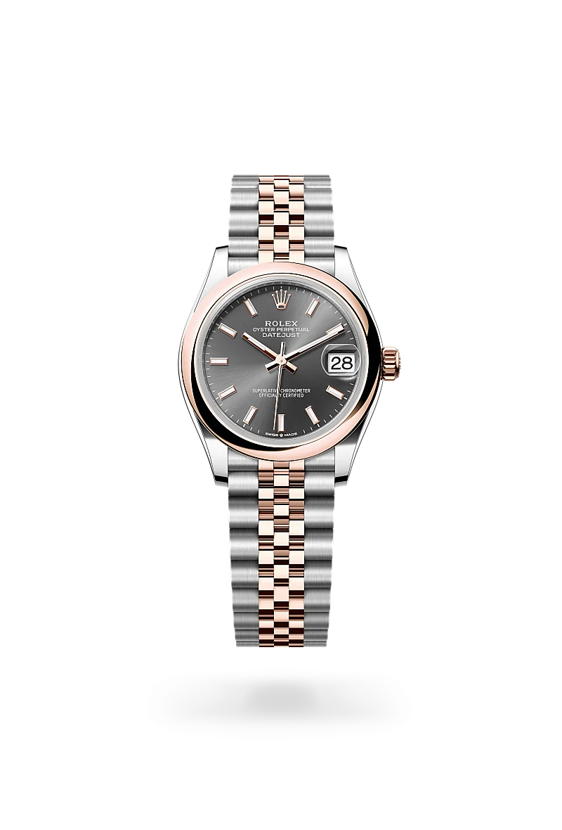 Rolex Datejust in Everose Rolesor - combination of Oystersteel and Everose gold, M278241-0018 - Meierotto Jewelers