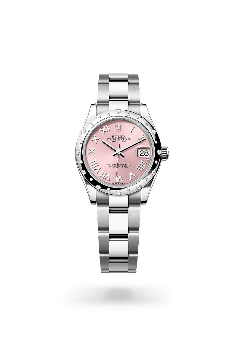 Rolex Datejust in White Rolesor - combination of Oystersteel and white gold, M278344RBR-0021 - Meierotto Jewelers