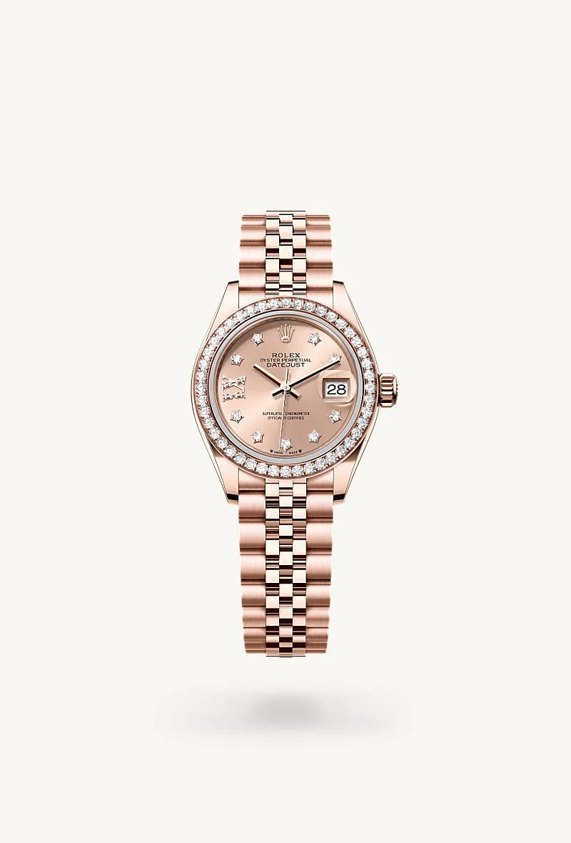 Rolex Lady-Datejust 18 kt Everose gold, M279135RBR-0030