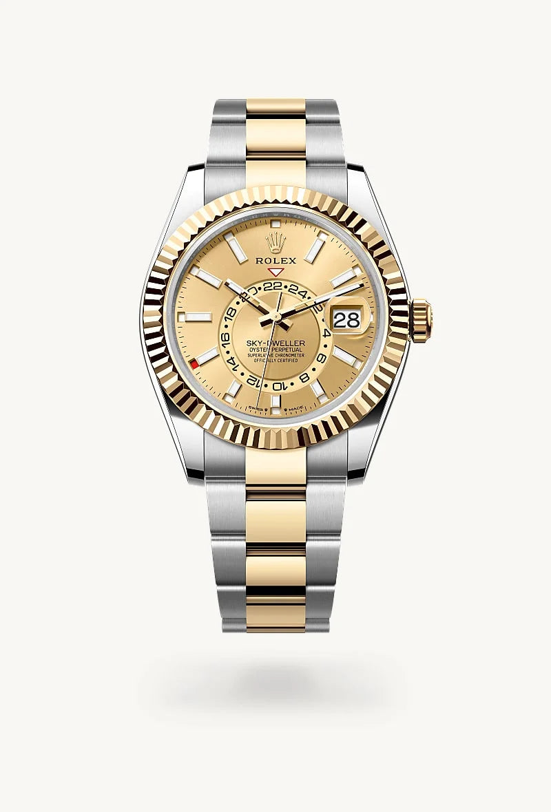 Rolex Sky-Dweller in Yellow Rolesor - combination of Oystersteel and yellow gold, M336933-0001 - Meierotto Jewelers