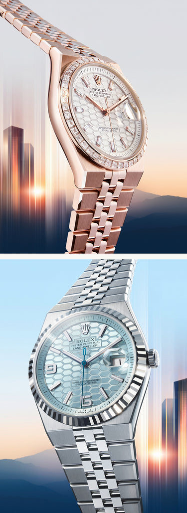 alt="rolex new Land-Dweller watches 2025 - Meierotto Jewelers"