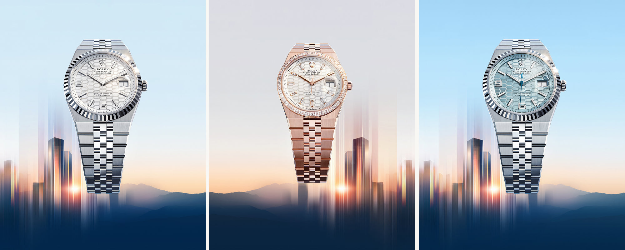 alt="rolex new Land-Dweller watches 2025 - Meierotto Jewelers"