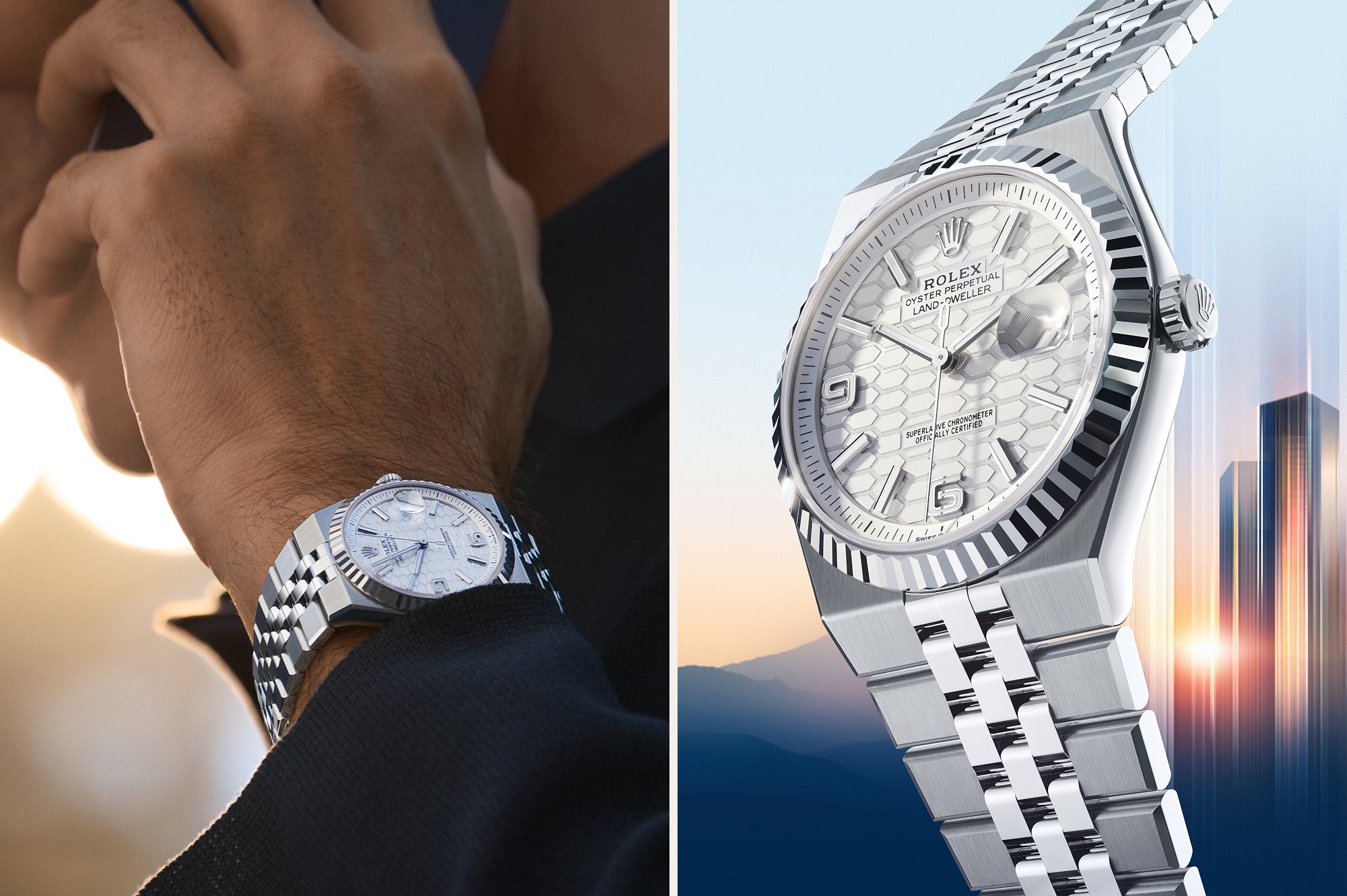 alt="rolex new Land-Dweller watches 2025 - Meierotto Jewelers"