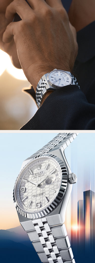 alt="rolex new Land-Dweller watches 2025 - Meierotto Jewelers"