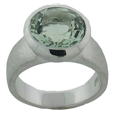 csv_image William & James Ring in Silver containing Green amethyst ALZ-00109-001