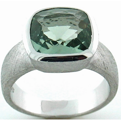 csv_image William & James Ring in Silver containing Green amethyst ALZ-00016-004