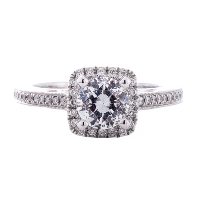 csv_image Scott Kay Engagement Ring in White Gold containing Diamond M1983R310
