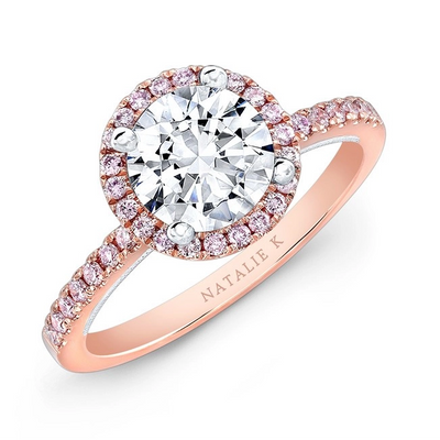 csv_image Natalie K. Engagement Ring in Rose Gold containing Multi-gemstone, Diamond NK28671PK-RW
