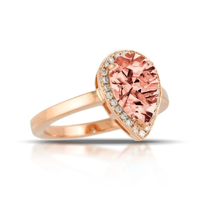 csv_image Little Bird Ring in Rose Gold containing Multi-gemstone, Diamond, Morganite LB195MG