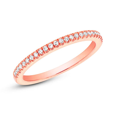 csv_image Wedding Bands Wedding Ring in Rose Gold containing Diamond 378347