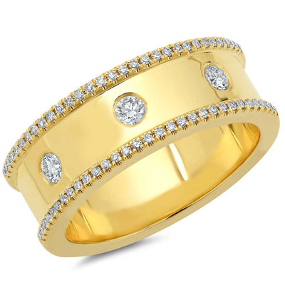 csv_image Wedding Bands Ring in Yellow Gold containing Diamond 383323