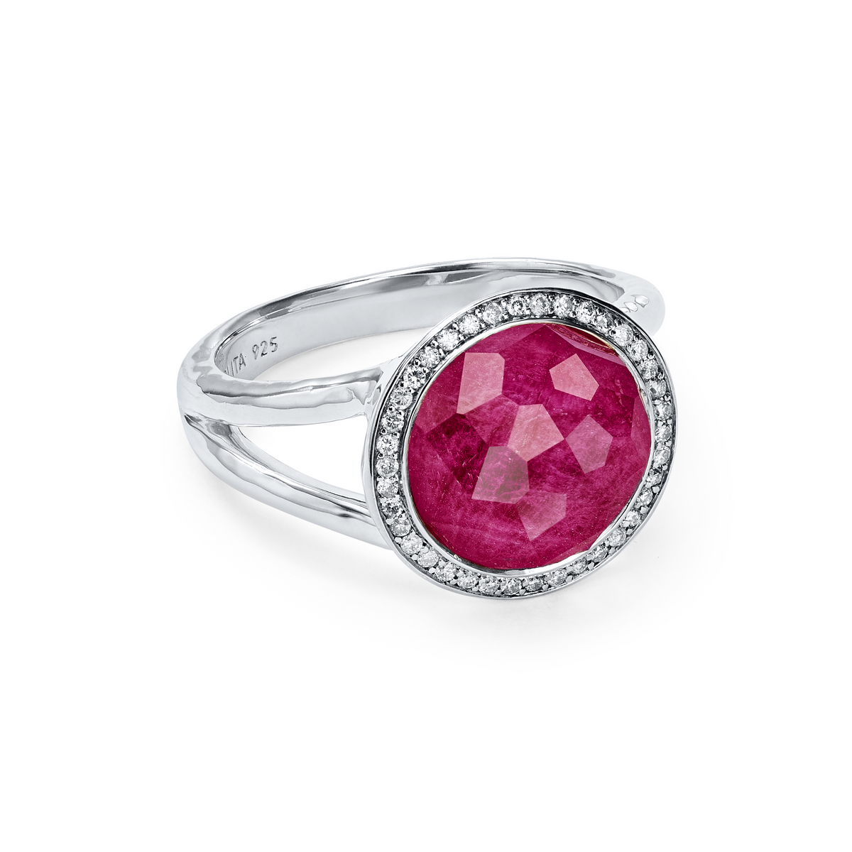 csv_image Ippolita Earring in Silver containing Quartz, Multi-gemstone, Diamond, Ruby SR386DFARUDIA