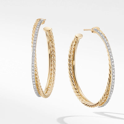 csv_image David Yurman Earring in Yellow Gold containing Diamond E14653D88ADI