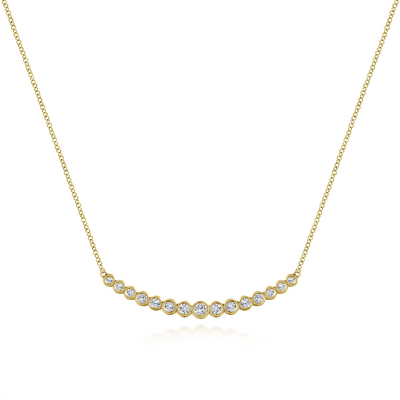 csv_image Gabriel & Co Necklace in Yellow Gold containing Diamond NK5797Y45JJ