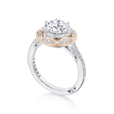 csv_image Tacori Engagement Ring in Mixed Metals containing Diamond HT 2570 RD 7 W PK