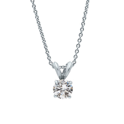 csv_image Pendants Necklace in White Gold containing Diamond PENDRD1/2W