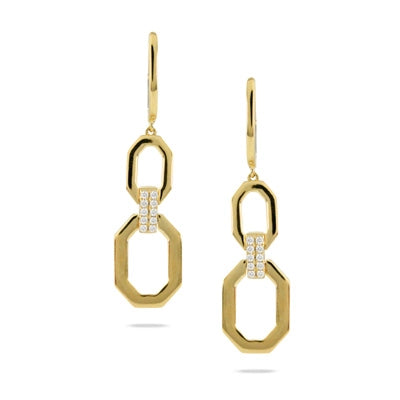 csv_image Doves Earring in Yellow Gold containing Diamond E9822