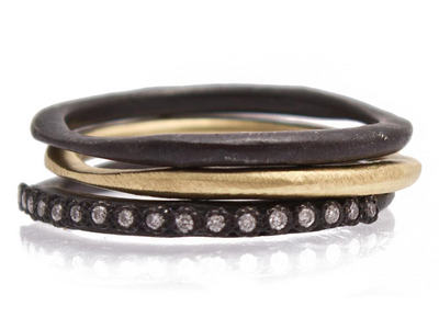 csv_image Armenta Ring in Mixed Metals containing Diamond 10598