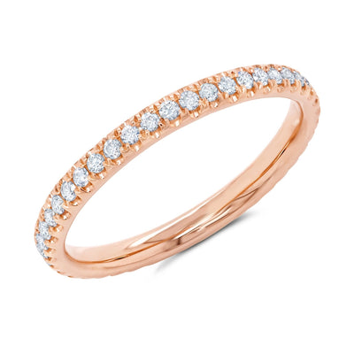 csv_image Wedding Bands Wedding Ring in Rose Gold containing Diamond 402902