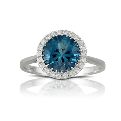 csv_image Doves Ring in White Gold containing London blue topaz, Multi-gemstone, Diamond LB207LBT