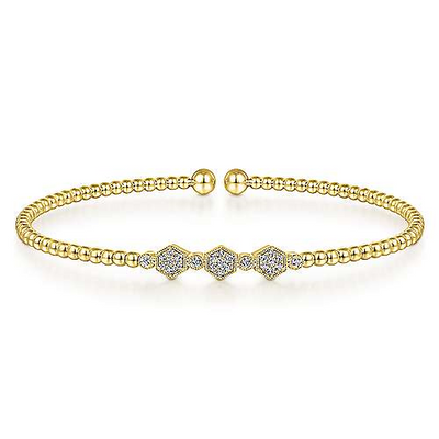 csv_image Gabriel & Co Bracelet in Yellow Gold containing Diamond BG4117-65Y45JJ