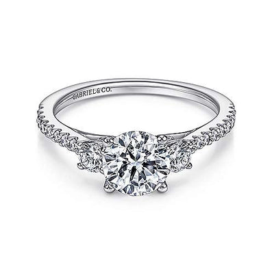 csv_image Gabriel & Co Engagement Ring in White Gold containing Diamond ER7296W44JJ