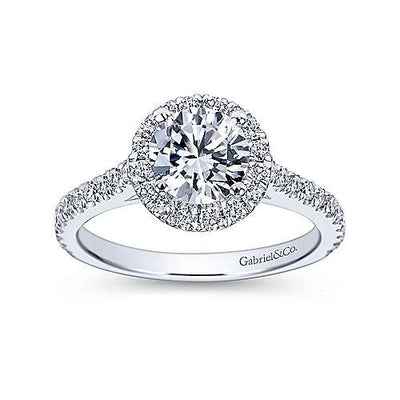 csv_image Gabriel & Co Engagement Ring in White Gold containing Diamond ER7259W44JJ