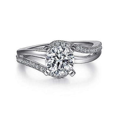 csv_image Gabriel & Co Engagement Ring in White Gold containing Diamond ER6974W44JJ