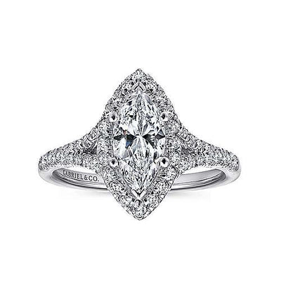 csv_image Gabriel & Co Engagement Ring in White Gold containing Diamond ER12649M4W44JJ