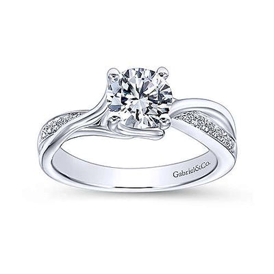 csv_image Gabriel & Co Engagement Ring in White Gold containing Diamond ER10013W44JJ