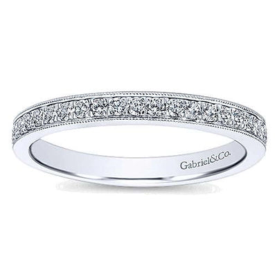 csv_image Gabriel & Co Wedding Ring in White Gold containing Diamond AN7643W44JJ