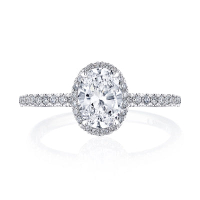 csv_image Tacori Engagement Ring in White Gold containing Diamond 2676 1.5 OV 8X6 W