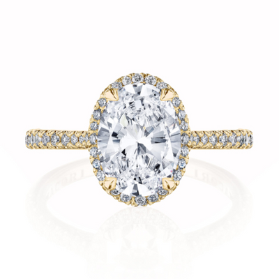 csv_image Tacori Engagement Ring in Yellow Gold containing Diamond 2677 OV 8X6 Y
