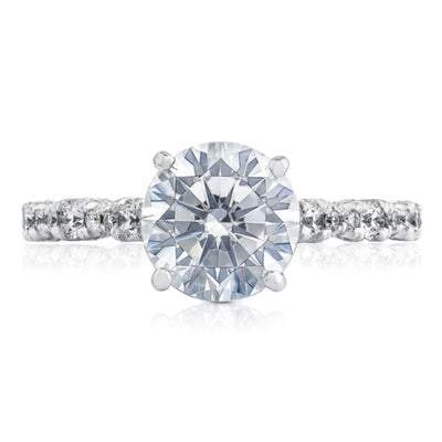csv_image Tacori Engagement Ring in White Gold containing Diamond HT 2558 RD 7.5 W