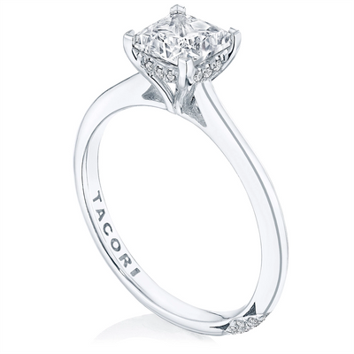 csv_image Tacori Engagement Ring in White Gold containing Diamond HT 2580 PR 6 W