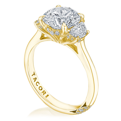 csv_image Tacori Engagement Ring in Yellow Gold containing Diamond HT 2688 RD 9 Y