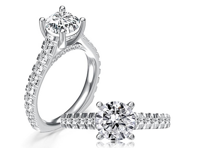 csv_image A. Jaffe Engagement Ring in White Gold containing Diamond MESRD2774/232-W