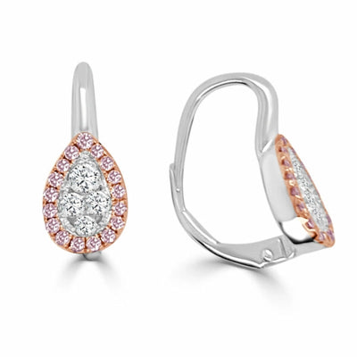 csv_image Frederic Sage Earring in Mixed Metals containing Multi-gemstone, Diamond E2707XP-4-PWD