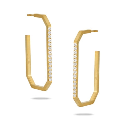 csv_image Doves Earring in Yellow Gold containing Diamond E9776