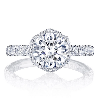 csv_image Tacori Engagement Ring in White Gold containing Diamond HT 2572 2.5 RD 8 W