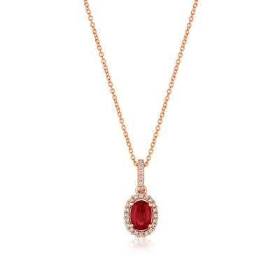 csv_image Le Vian Necklace in Rose Gold containing Multi-gemstone, Diamond, Ruby TRGO-8