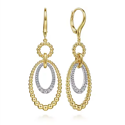 csv_image Gabriel & Co Earring in Mixed Metals containing Diamond EG14572M45JJ