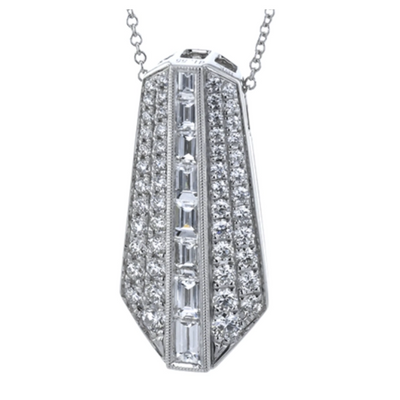 Simon G 18K White Gold Diamond Pendant Necklace – Meierotto Jewelers