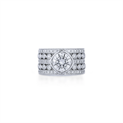 csv_image Jack Kelege Engagement Ring in Platinum/Palladium containing Diamond KPR483