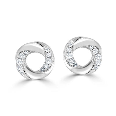 csv_image Frederic Sage Earring in White Gold containing Diamond E2240-4-W