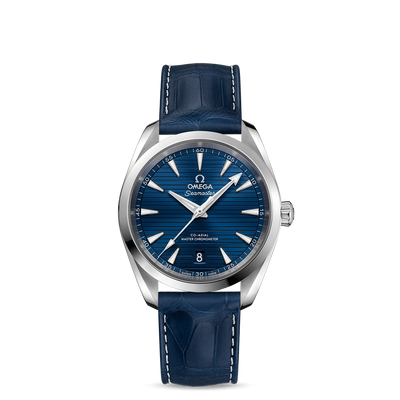 Omega seamaster aqua sales terra blue dial