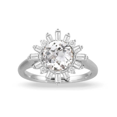 csv_image Little Bird Engagement Ring in White Gold containing Diamond LB536-W