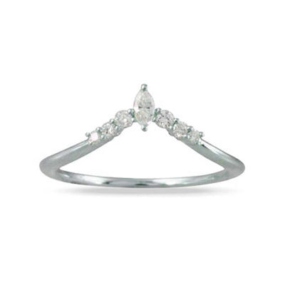 csv_image Little Bird Wedding Ring in White Gold containing Diamond LBB564-W