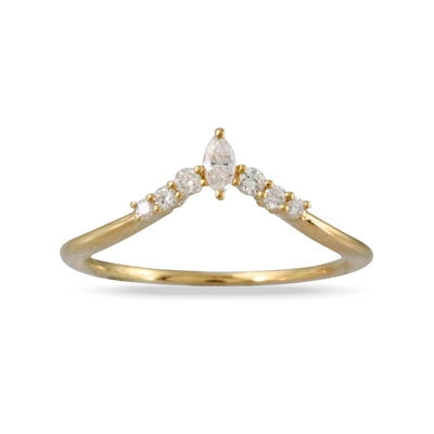 csv_image Little Bird Wedding Ring in Yellow Gold containing Diamond LBB564-Y