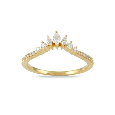 csv_image Little Bird Wedding Ring in Yellow Gold containing Diamond LBB689-Y